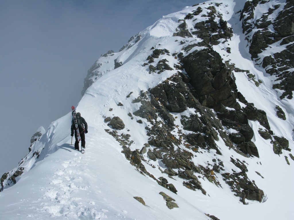 Seb near the summit